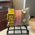 Luxury Gold Plated Bracelet & Watch Stack